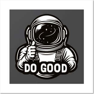 Do Good Astronaut Thumbs Up Posters and Art